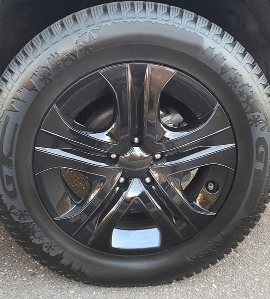 17" Set of 4 Hubcaps Wheel Rims Cover Fit 2013-2018 Toyota Rav4 Compatible With Steel Wheels Snap on Installation(Black Lacquer)