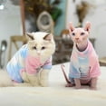 thumbnail image 7 of HQREA Sphynx Cats Warm Fleece Pajamas Hairless Cat Clothes Elastic T-Shirt for Cornish, Devon, Peterbald Onesie, 7 of 7