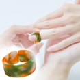 thumbnail image 4 of Arco Iris Azul Colorido Chica Mujeres Anillo Nubes Anillos Bandas Anillo Chunky Estilo Anillos de acrílico, 4 of 6