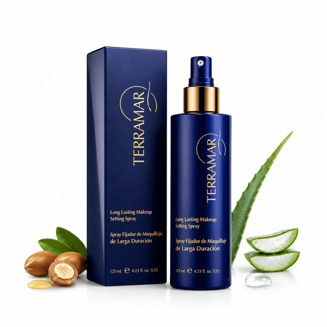 Spray Fijador de Maquillaje Terramar de Larga Duración 125 mL | Ayuda a Mantener el Maquillaje Intacto Todo el Día