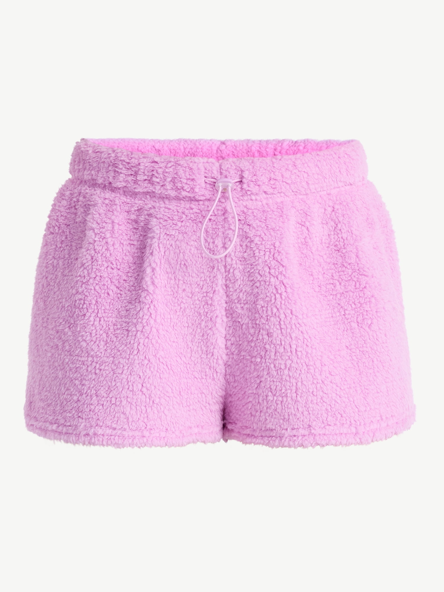 No Boundaries Plush Bungee Cord Shorts, Women's Sizes XXS-XXL