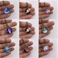 thumbnail image 3 of Europe and United style jewelry double sided glass ball solar system cosmic starry sky luminous necklace-B-3, 3 of 5