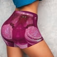 thumbnail image 6 of Seamless Workout Shorts Women - Sparkling Pink Toilet Biker Gym Running Yoga Spandex Shorts for Women, 6 of 7