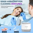 thumbnail image 3 of Loheer Ultrasonic Retainer Cleaner Machine, 45kHz Dentures Cleaner for Mouth Guards, Braces, Toothbrush Heads, Jewelry, 4 UV Lights, 250ML Capacity, 3 of 8