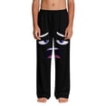 thumbnail image 4 of Boys Funny Cartoon Face Print Lounge Pants with Pockets, Soft Stretchy Polyester Spandex Sweatpants, Black, Sizes 4-14,Size 13 T, 4 of 9