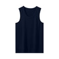 thumbnail image 3 of JTSRKL Crewneck Curved Hem Tank Tops for Men UPF Sun Protection Quick Dry Shirts Muscle Fit Gym Training Summer Sleeveless Tops, 3 of 5