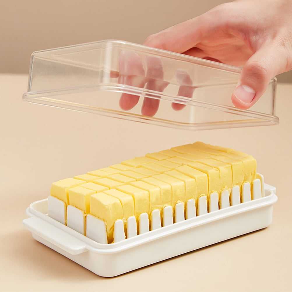 Wrea Butter Dish with Lid for Countertop Plastic Butter Keeper and