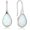 White, variant on White Opal Earrings 925 Sterling Silver Hook Drop Teardrop Gemstone Earrings October Birthstone Dangle Earrings Jewelry Valentine's Day Gift for Women