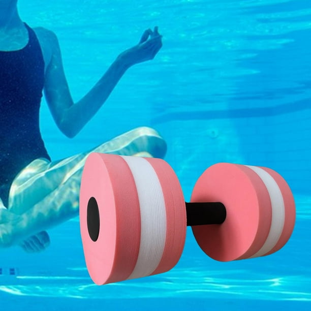 jinwen Aquatic Dumbbell Bar Aquatic Exercise Dumbbells Swimming Barbell Aquatic Barbell Pink