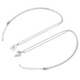 thumbnail image 1 of Collares De Corazón Hueco, 2 Piezas De Longitud Ajustable Collares De Corazón De Imán Exquisito Afecto Mutuo Para Hombres Para Uso Diario ANGGREK Plata, 1 of 8