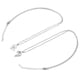 thumbnail image 3 of piezas pareja amor collar magnético forma de corazón colgante aleación hueco collar para mujeres hombres plata, 3 of 5