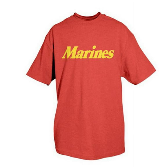 Fox Outdoor  Marines One-Sided Imprinted T-Shirt - Red - 3X Large