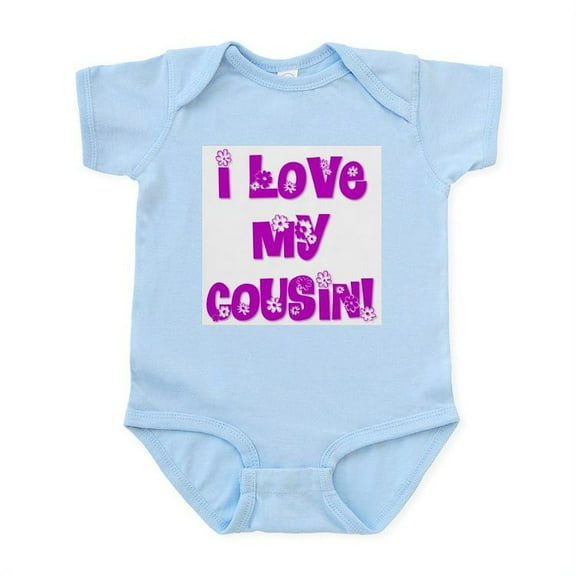 CafePress - I Love My Cousin Infant Bodysuit - Baby Light Bodysuit, Size Newborn - 24 Months