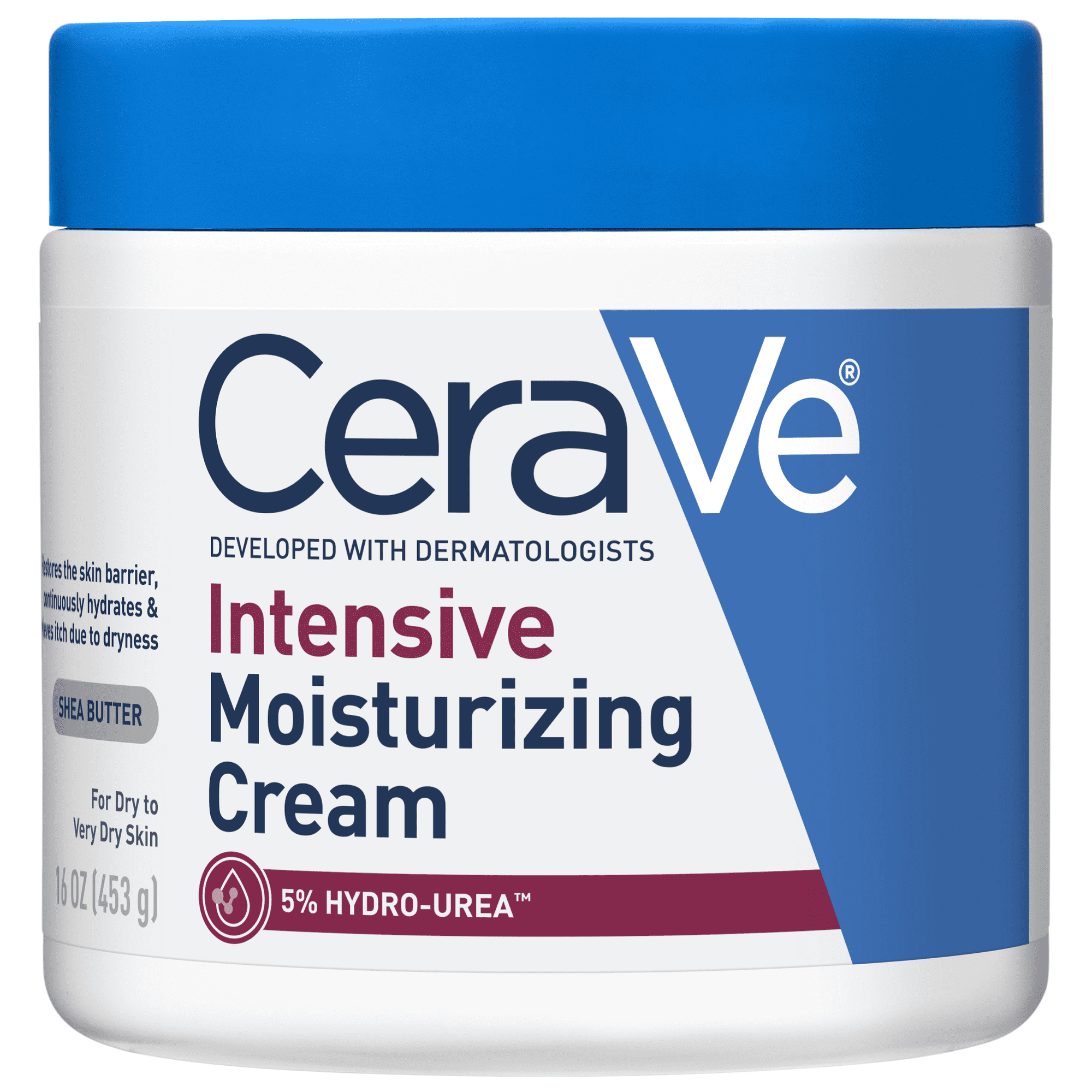 CeraVe Intensive Moisturizing Cream, Hydrating Body Moisturizer for Very Dry Skin, 16 oz