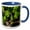 Blue/White, variant on 3drose, Usa, Washington, Okanogan Valley. Pinot Grapes in Vineyard., 15oz Mug