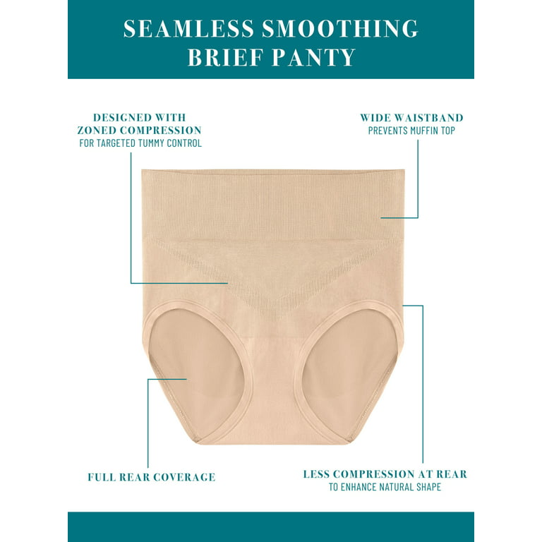 Bali Seamless All-Over Smoothing Brief, Black, Medium : :  Clothing, Shoes & Accessories