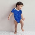 thumbnail image 4 of Rocae Blue Circles Mosaic for Baby Cotton Short-Sleeve Bodysuits for Unisex Onesies Bodysuit-12 Months, 4 of 7