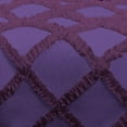 thumbnail image 4 of D.N.G. BEDDINGS 5 Piece Luxury Two Tone Diamond Ruffle Pattern Comforter Set Premium Super Soft, All Season 800 Thread Count, 100% Egyptian Cotton, Full/Queen Size Plum-Purple Color, 4 of 4