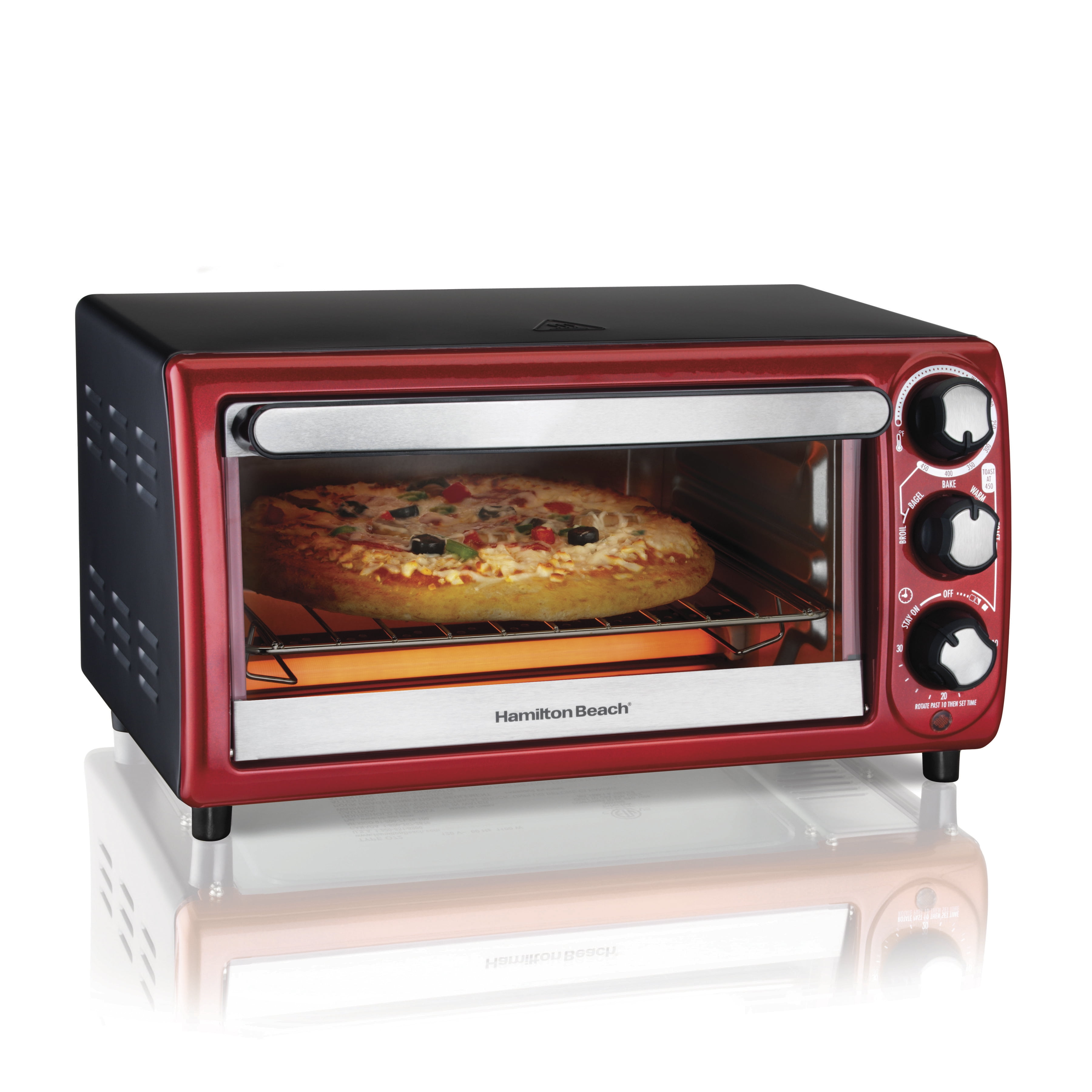 Color : Black LZMXMYS Toaster oven,Compact Mini Electric Oven,Mini Oven and Grill with Double Hot Plates,Mini Oven with Electric Grill,Mini Household Baking Oven 30 Minutes Rotation Timing 