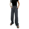 thumbnail image 3 of Gzhioc Women Slimming Trousers, Vintage Straight Leg Wide-Leg Suit Pants Casual Party Street High Waist Pants ,S/M/L/XL, 3 of 9
