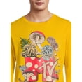 thumbnail image 5 of MTV Men's and Big Men's Mushroom Graphic Tee with Long Sleeves, Sizes S-3XL, 5 of 5
