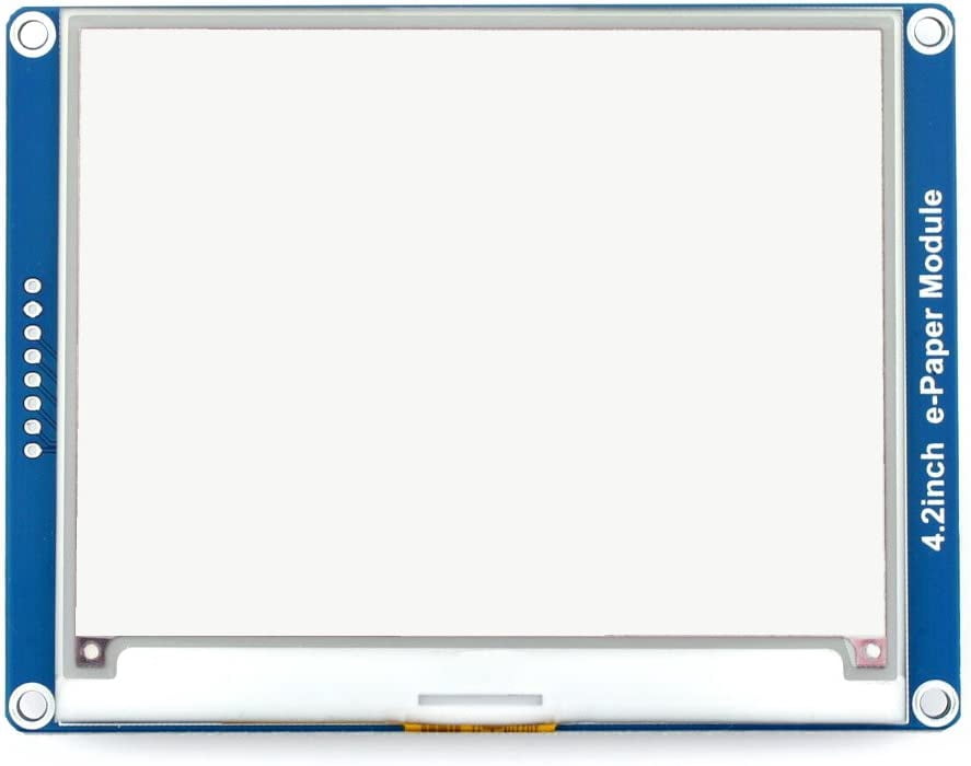 TOP1 Display Module, 400x300 Resolution Screen Red/Black/White Monitor with SPI Interface Support Raspberry/Jetson Nano/Nucleo Boards, 4.2inch e-Paper Module (B)
