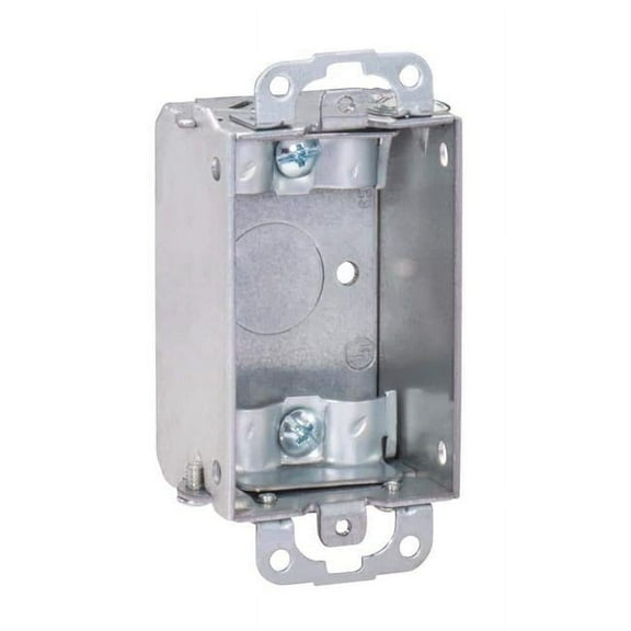 3 x 2 x 1.5 in. Steel Metallic 1-Gang Switch Box