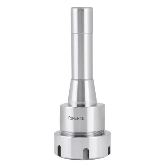 Accusize R8 Shank Er40 Collet Chuck, 7/16'' -20 Drawbar End, Max T.I.R. 0.0002'' O.D to I.D. 0223-0240