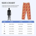 thumbnail image 4 of Picia Yellow And Red Maple Leaves Mens Soft Woven Cotton Elastic Waistband Sleep Pajama Pant Lounge Sleep Pant With Pockets And Drawstring-Small, 4 of 9