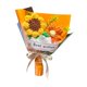 thumbnail image 5 of Ramo de flores de punto R, flores de ganchillo, decoración, adorno tejido a mano, acabado Naranja, 5 of 9