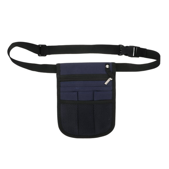 OFFIGAM Navy Multi-Functional Fanny Pack with Multiple Compartments for Efficient Storage and Easy Organization