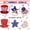 Multicolor, variant on AZXY 4th July Decorations,Patriotic Table Decorations,Wooden Red White and Blue American Flag Table Centerpiece Decoration,Independence Day Tiered Tray Decor Set for Tabletop Decor