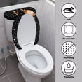thumbnail image 4 of HELLHERO Reindeer Snowflake Toilet Top Cover Set Universal Toilet Lid Cover and Toilet Tank Lid Cover & 2 Pieces Elastic Bottom Adjustable, 4 of 8