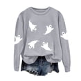 thumbnail image 7 of Godom Halloween Sweatshirts for Women Pumpkin Graphic Long Sleeve Tunic Shirts Crewneck Loose Pullover Tops 2025 Trendy Outfit, 7 of 7