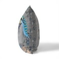 thumbnail image 2 of Enchanted Peacock Indoor/Outdoor Pillow with Removable Cover in Gray 16x16, 2 of 7