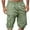 #Green, variant on DPTALR George Men's Summer Cargo Shorts,Elastic Waist Knee Length Relaxed Fit,Outdoor Fishing Hiking Pants with Multi Pockets,Navy,Big and Tall Men XXL