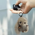 thumbnail image 6 of Cute Plush Bunny Keychain For Women, Kawaii Stuffed Animal Keychain, Fluffy White Rabbit Aesthetic Keychain, Car Key Chain Accessories Stuff, 6 of 6