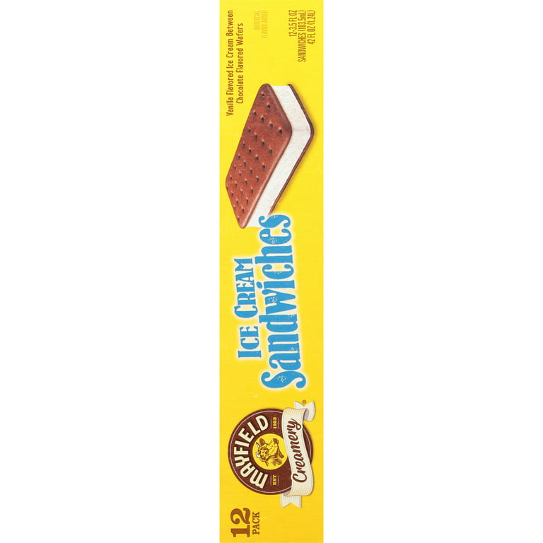 Mayfield Vanilla Ice Cream Sandwiches - 3.5 Fl Oz (Pack of 12