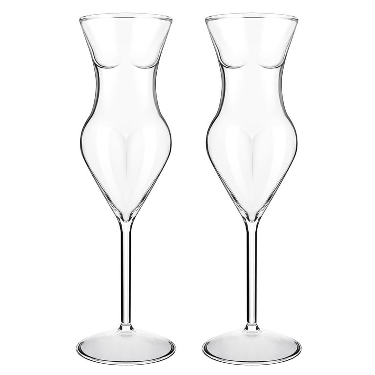 2Pcs Novelty Wine Glass Decorative Glass Cup Red Wine Glass Party Wine Cup  Glass Cup 