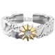 thumbnail image 3 of Anillos Tonghui Anillo de pareja Par Pequeño Popular Qixi Anillo de apertura de novia para el día de San Valentín Anillo del sol, 3 of 8