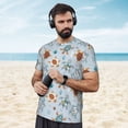 thumbnail image 4 of Wukai Sea Turtle Print Men's Short-Sleeved Mesh T-Shirt,Quick-Dry Short Sleeve Workout T-Shirt-3X-Large, 4 of 8