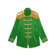 thumbnail image 5 of Eandarui Men's Halloween SGT Sergeant Pepper Costume Jacket Fancy Dress Hippie Music Star 1960s Shirt Green M, 5 of 7