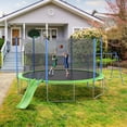 thumbnail image 2 of 14FT Trampoline with Slide and Swings, Large Outdoor Backyard Trampoline with Basketball Hoop and Ladder for Kids and Adults, 2 of 7