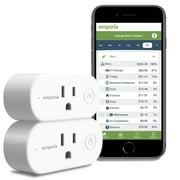 Emporia Smart Plug | Set of 2 Energy Monitoring Outlets | Can be used with Vue