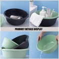 thumbnail image 2 of Shisuyan 2pcs Plastic Multi-use Washing Basin Face Thicken Washing Basin Clothes Washing Basin, 2 of 9