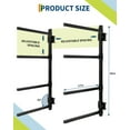 thumbnail image 2 of Kayak Storage Rack – Adjustable 400 lb Heavy Duty – Freestanding/Wall Mounted – Fits Kayaks, Canoes, Paddle Boards & Surfboards – Indoor/Outdoor Garage – Black, 2 of 7