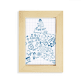 thumbnail image 1 of Star Strokes Style Physical Chestry Symbol Desktop Display Photo Frame Picture Art Painting 5x7 inch, 1 of 3
