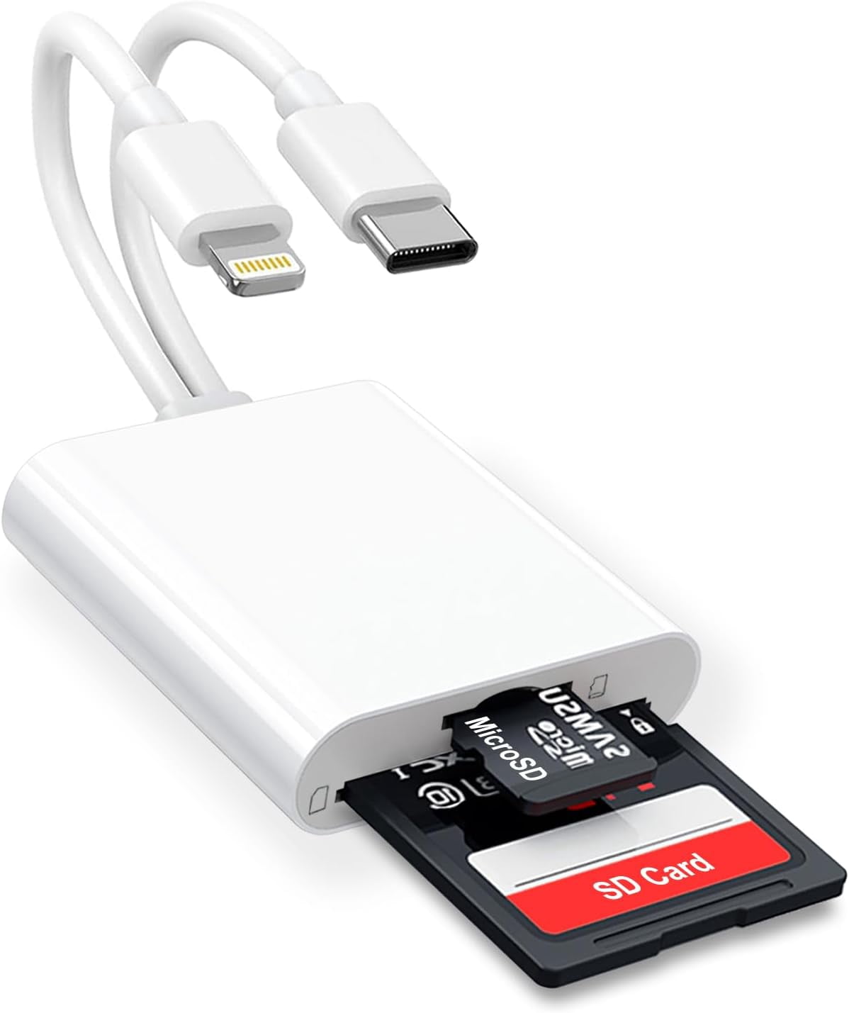 Aazon.co: Lightning 3.5 USB SD icro SD Card Reader for IPhone(5 in 1)Audio Jack Headphone