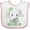 White and Pink, variant on Inktastic Mimi Loves Me Cute Elephant Boys or Girls Baby Bib