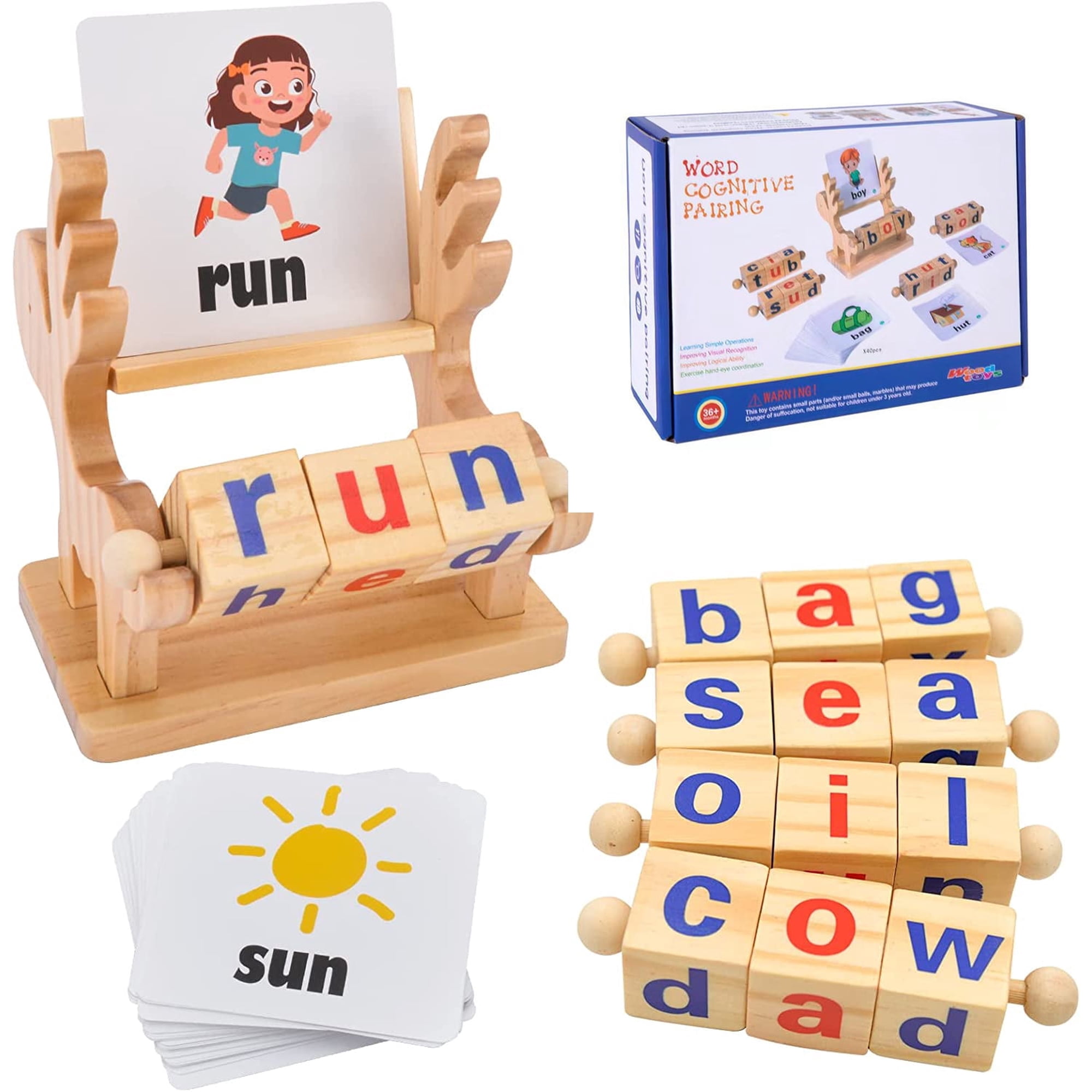 Educational Toys for Toddlers 3 4 5 Years Old Sight Words Montessori Alphabet Learning Toys for Preschool Boys Girls
